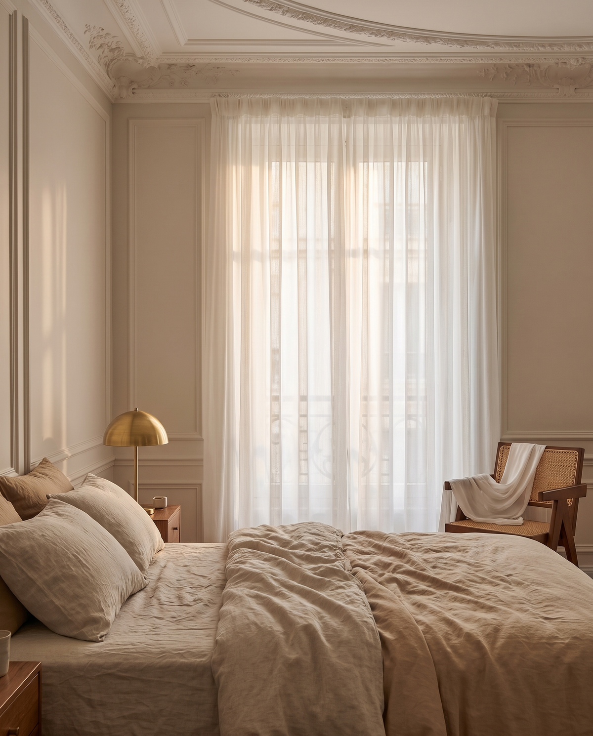Voilage Perle – dans une chambre