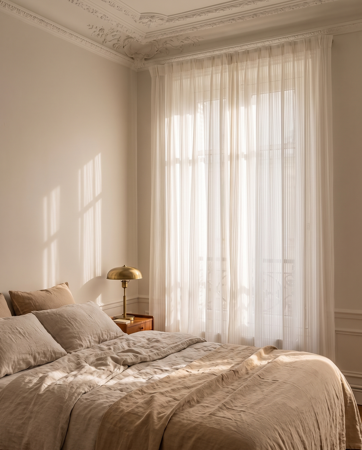 Voilage Sillage – dans une chambre
