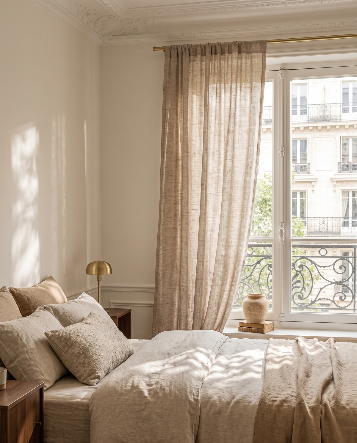 Voilage Iris – dans une chambre