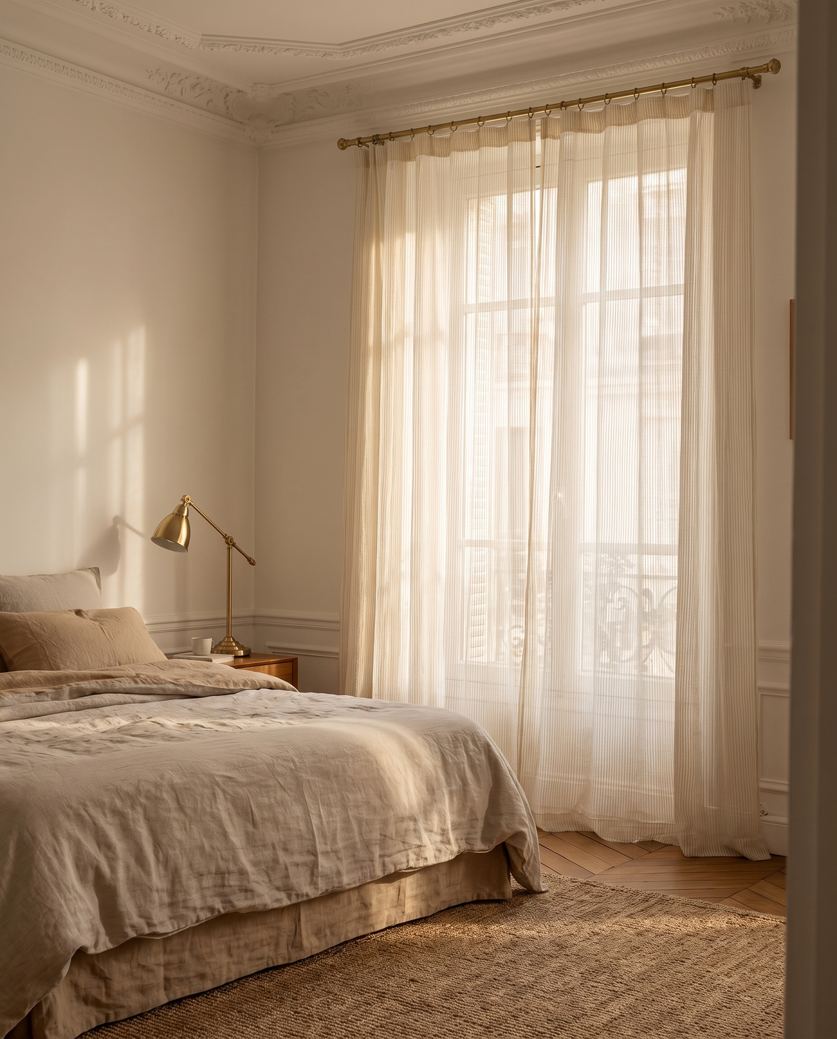 Voilage Céleste – dans une chambre