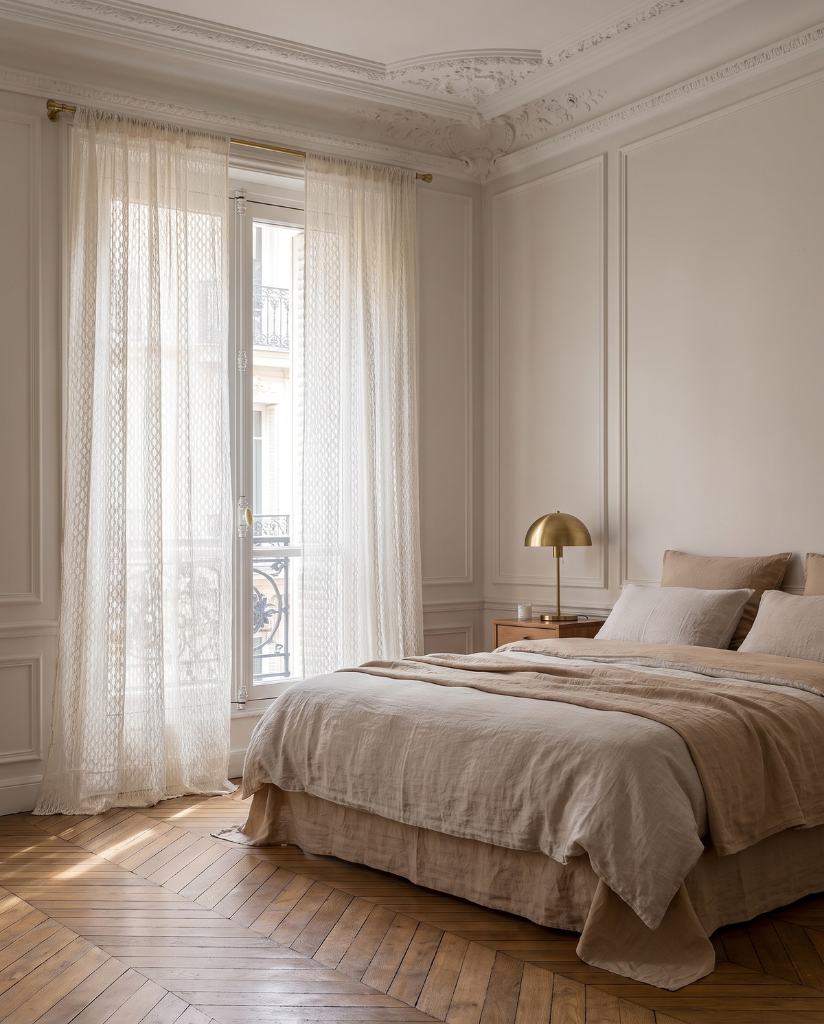Voilage Écrin – dans une chambre