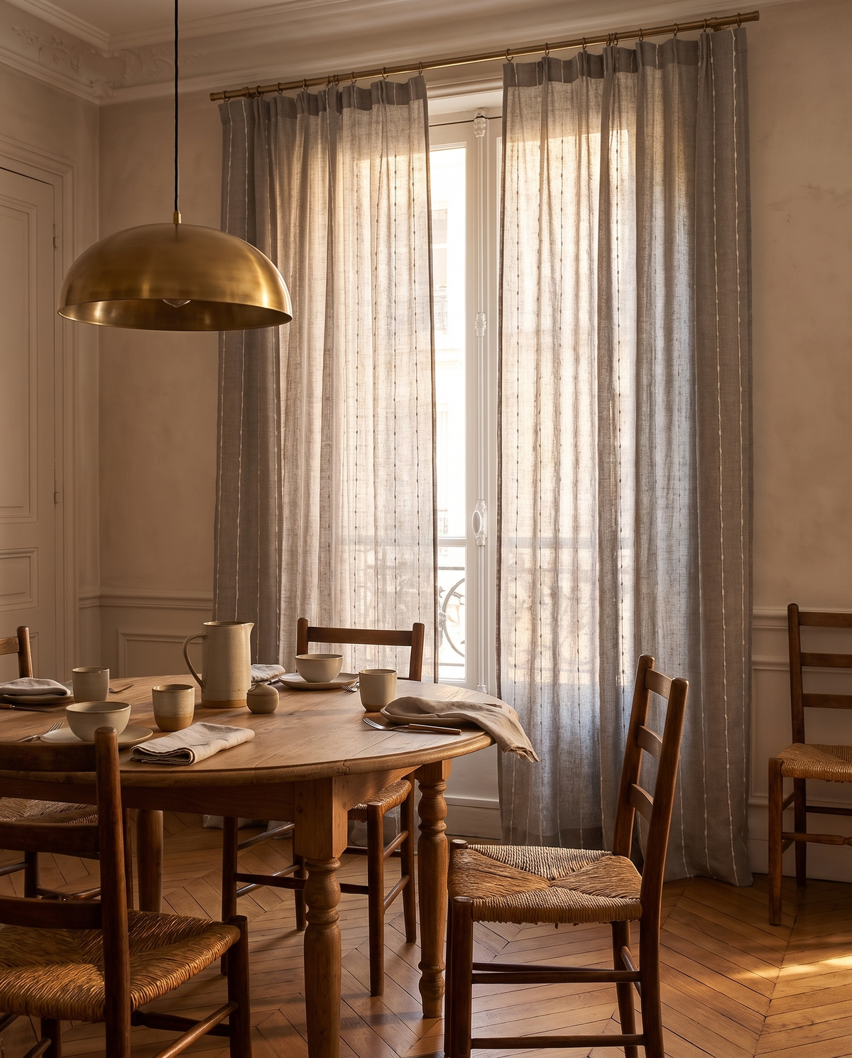 Tamisant Andalou — dans une salle à manger