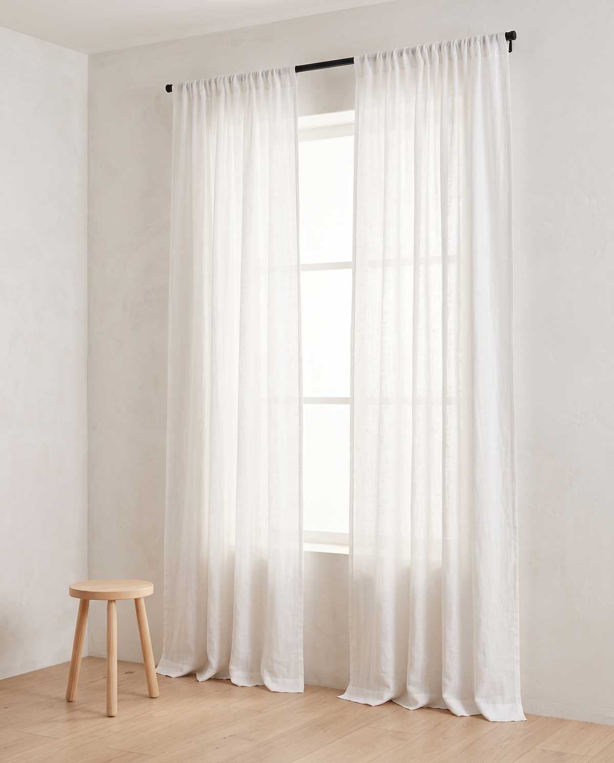 Voilage Linor coloris blanc