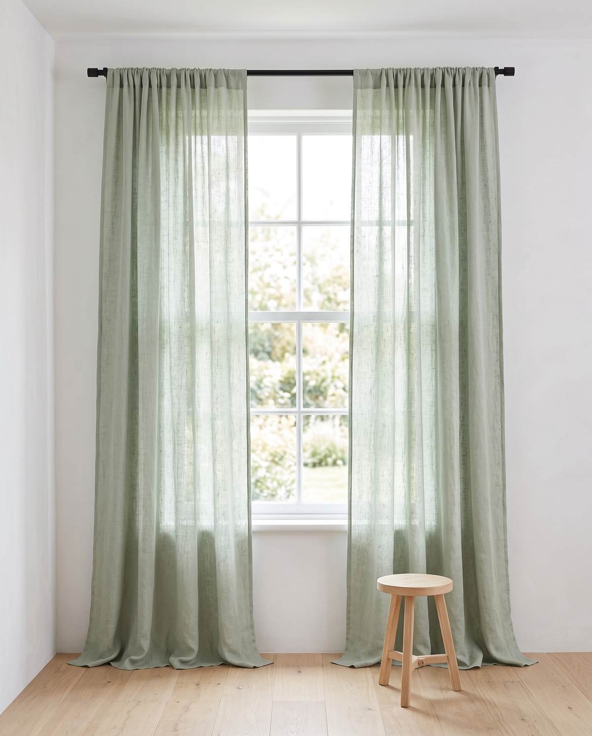 Voilage Linor coloris vert sauge