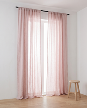 Voilage Linor coloris gris rosé