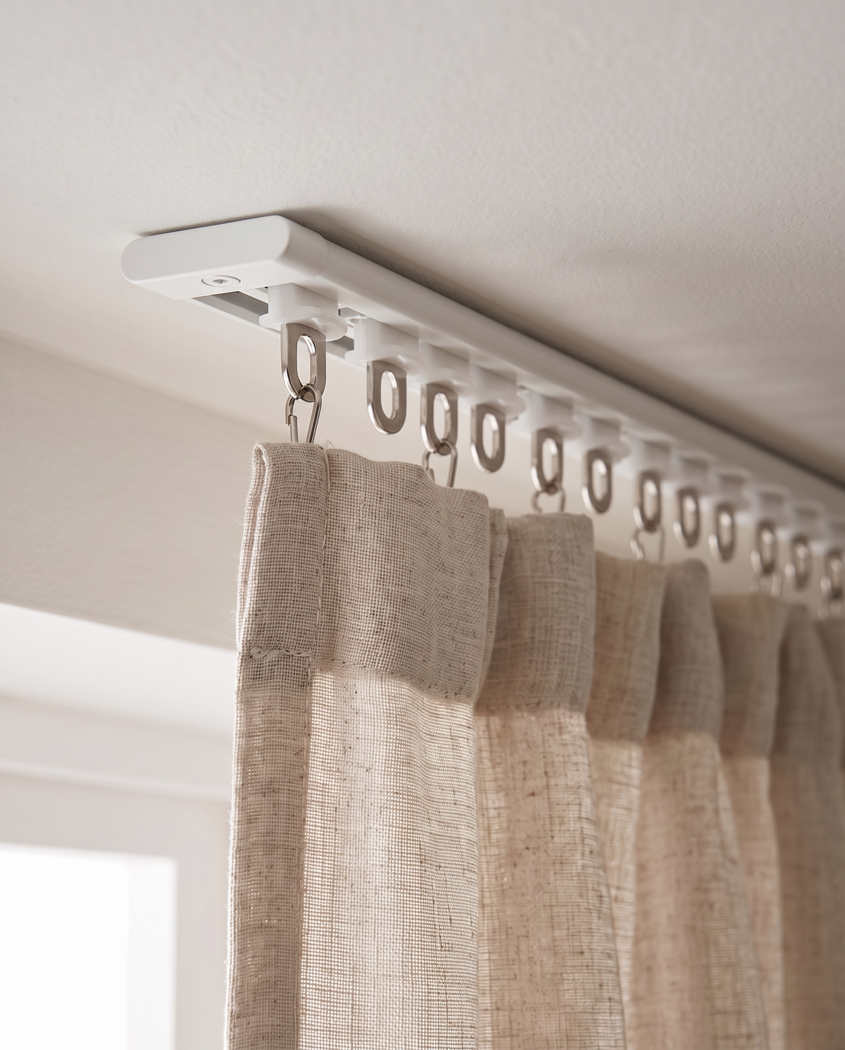 Rail Slim coloris blanc — détail du rail